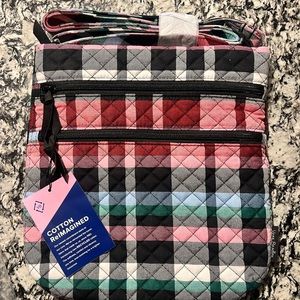 Vera Bradley Tripple zip hipster, Ribbons Plaid